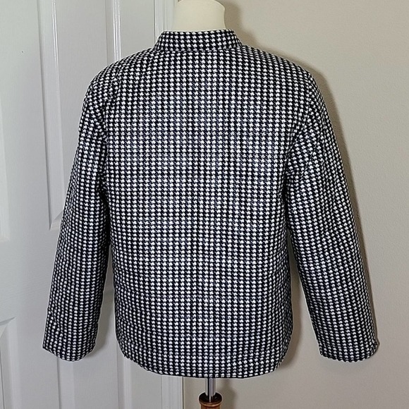 Chico's Zenergy Reversible Houndstooth Puffer Jacket Women's 2P Petite Large - Picture 8 of 13